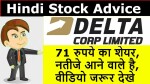 Delta Corp Stock News | 71 रुपये का शेयर, नतीजे आने वाले है, वीडियो जरूर देखे | Delta Corp Share