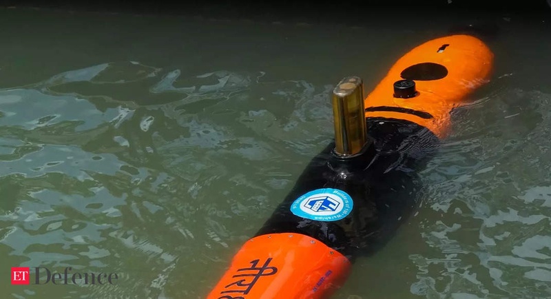 Mine detector AUV launched