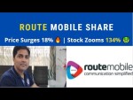 Route Mobile Share Price Surges 18% 🔥 | Stock Zooms 134% 🤑 | Route Mobile Latest News