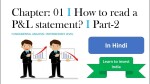 How to read a Profit & Loss statement? l Part-2