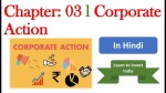Chapter: 03 l Corporate Action l Dividend l Bonus l Stock split l Buy back l Rights issue