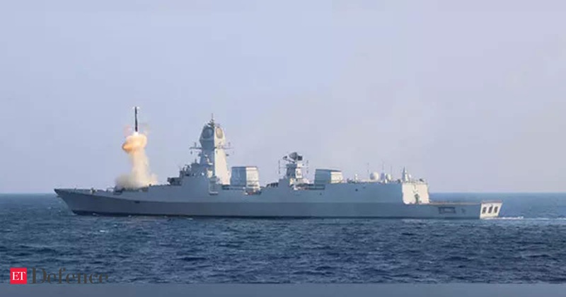 Indian Navy's newest guided missile destroyer Imphal hits 'bulls eye'