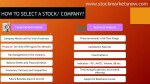 How to select Stock for Investment in stock markets