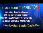 20-th November Intraday Trading Ideas With Levels|| Nifty-Banknifty Future & Best Stocks Trade |
