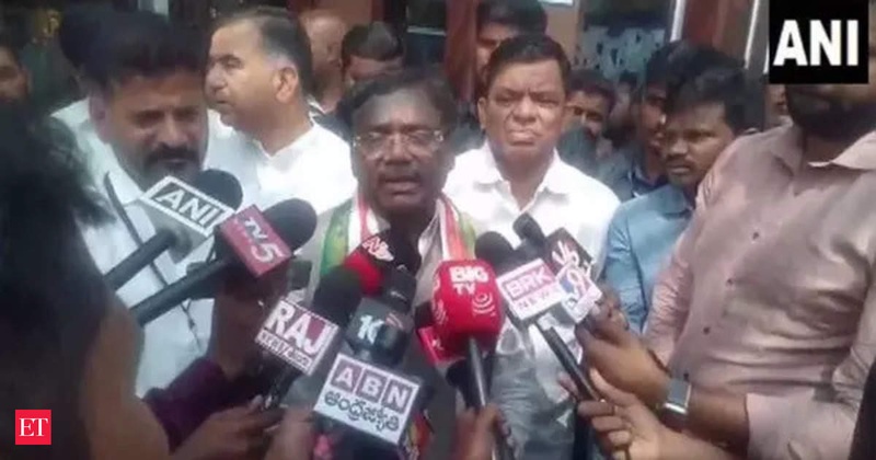 Telangana BJP manifesto panel chief Vivek Venkataswamy joins Congress ahead of polls