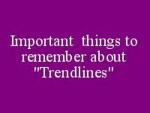 Important things to Learn about trend lines