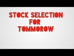 Intraday stock selection