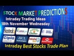 18-th November Best Stocks, Intraday Trading Ideas With Levels|| Trade For Tomorrow Wednesday ||