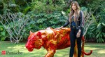 Artist Michelle Poonawalla raises Rs 7.4L for WWF with the auction of her tiger sculpture