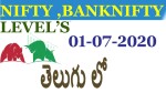 01-07-2020 Nifty Bank nifty levels in telugu