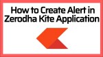 #zerodha #alert #tcs How to Create Alert In Zeodha Kite Mobile Application